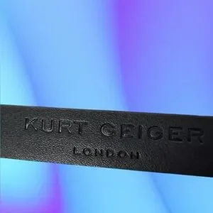 Kurt Geiger belt metallic silver black rhinestone buckle eagle head $88 new Kurt Geiger | Accessories | Kurt Geiger Belt Metallic Silver  main image 3